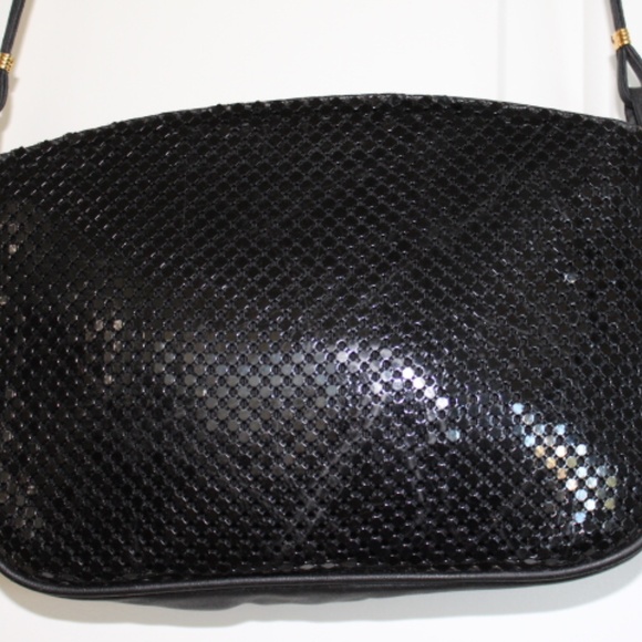 Whiting & Davis Int Black Metal Mesh Shoulder - Picture 2 of 7